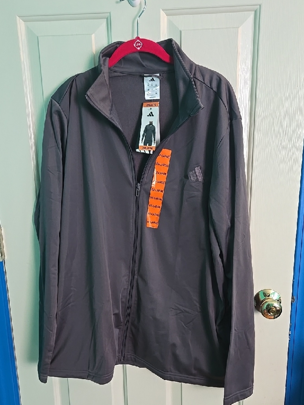 adidas Lightweight Gray Zip-Up Jacket